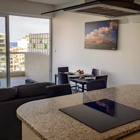 Apartment 6th Floor Spinola Seaview In St Julians Saint Julian's